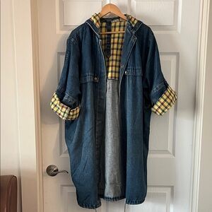 Vintage Oversized Denim Barn coat